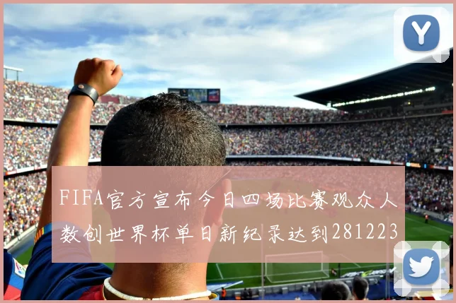 FIFA官方宣布今日四场比赛观众人数创世界杯单日新纪录达到281223人